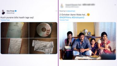 Ajay Devgn Shares 'Purane Bills' Sparking Drishyam Funny Meme-Fest and Reactions on Upcoming Sequel Drishyam 2 Movie